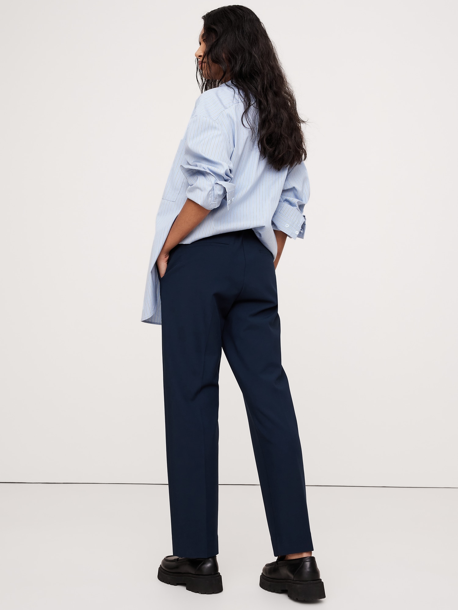 High-Rise Modern Slim Refined Ankle Pant