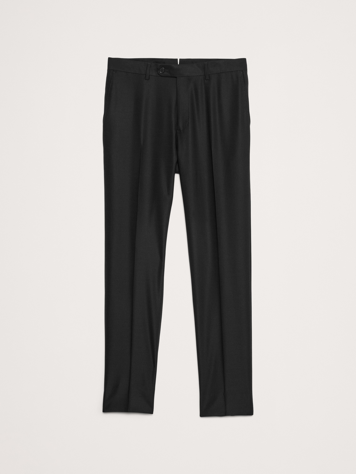 Мужские брюки Banana Republic Signature Italian Hopsack Suit Pant, цвет: Чёрный — фото 4