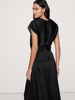 Sheer Crinkle Satin Top | Banana Republic Sheer Crinkle Satin Top | Banana Republic