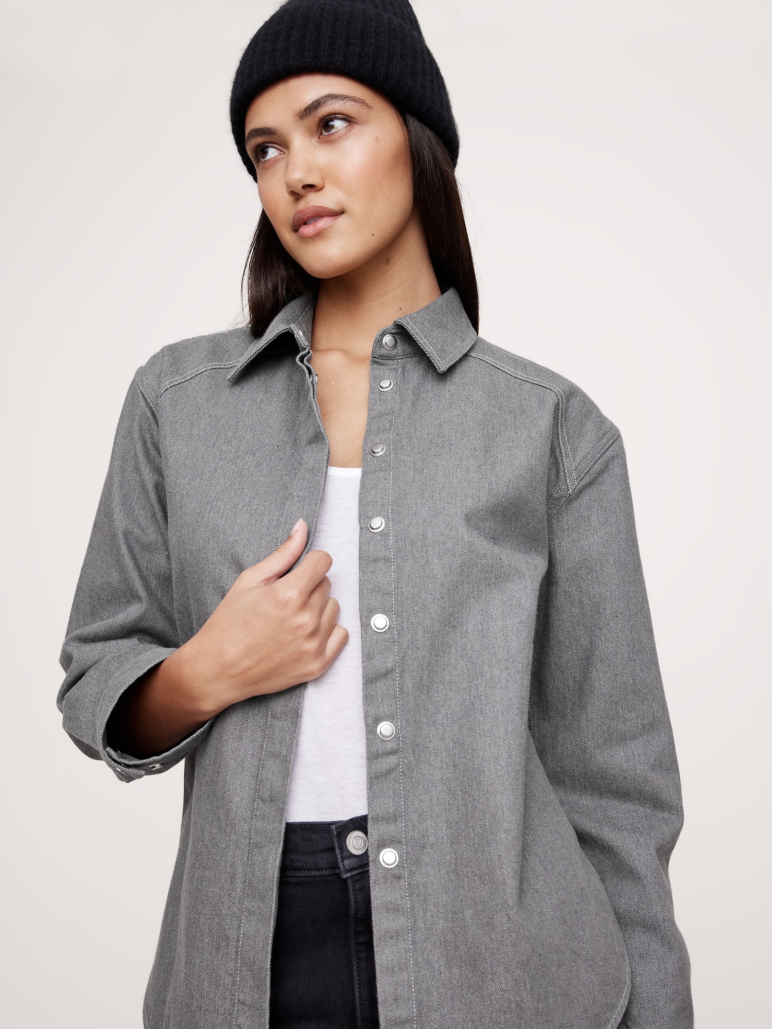 Tailored Denim Overshirt