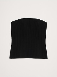 Sculpted Ribbed Strapless Top