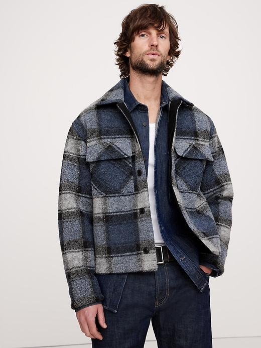 ジャケット・アウター KAJA CHECK FLANNEL SHIRT JACKET 2 OVY KAJA CHECK FLANNEL SHIRT JACKET | KAJA