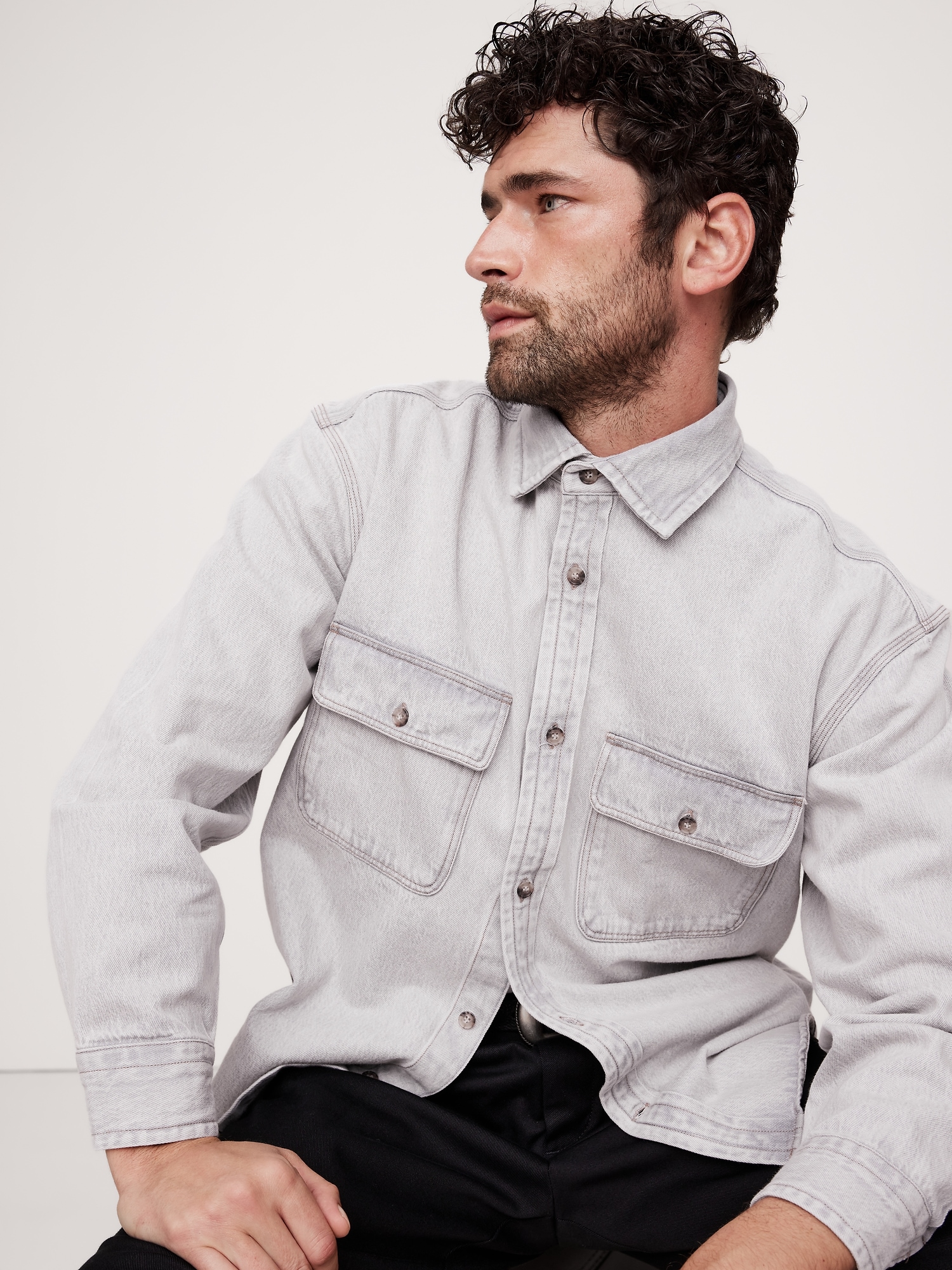 Relaxed Denim Overshirt