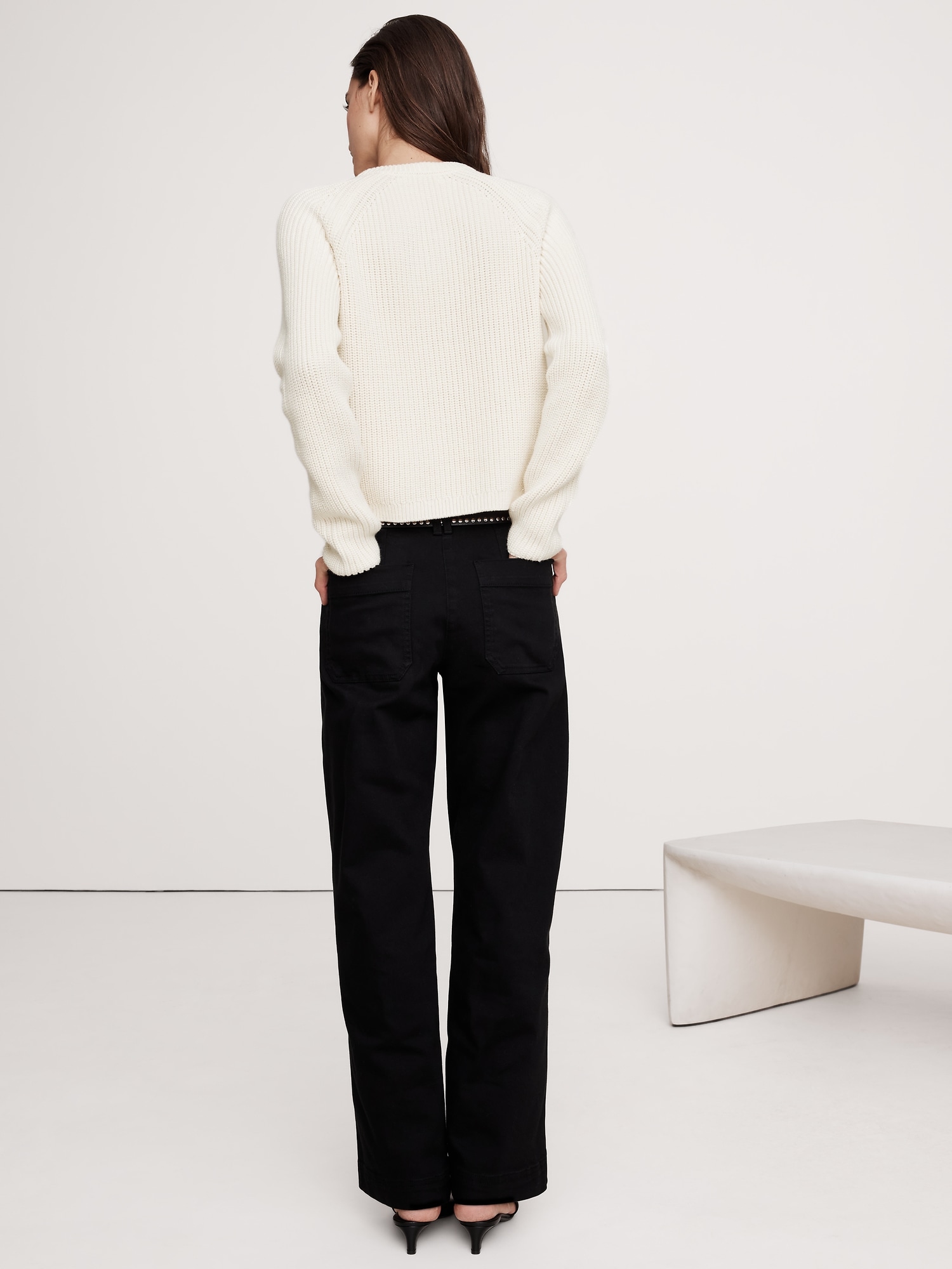 Cotton-Wool Ribbed Sweater