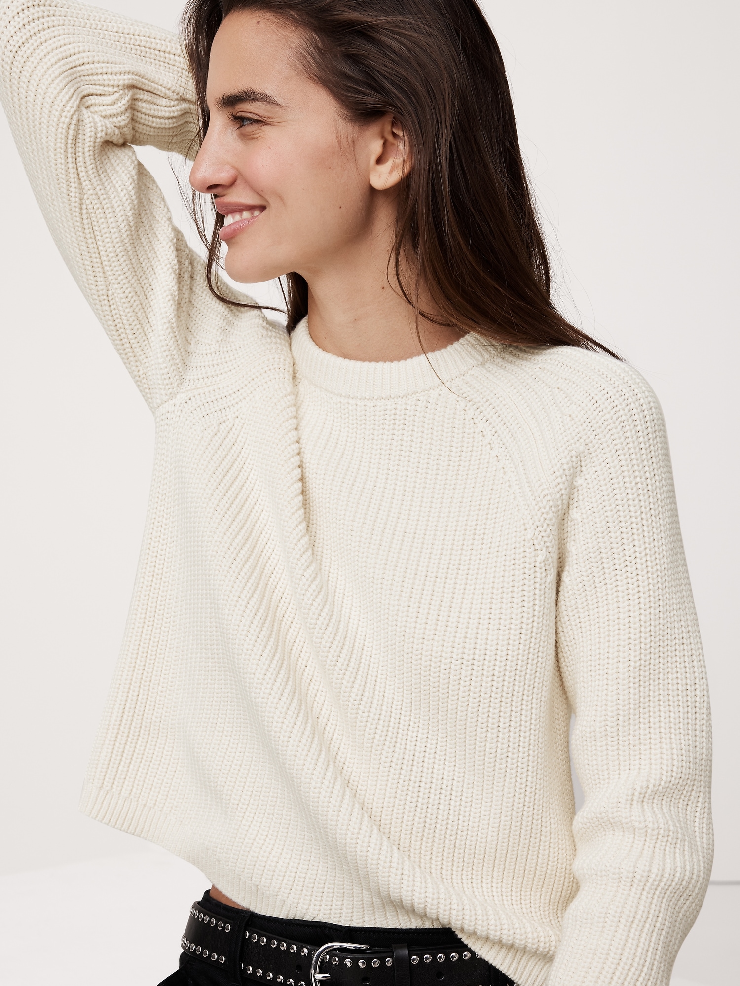 Cotton-Wool Ribbed Sweater