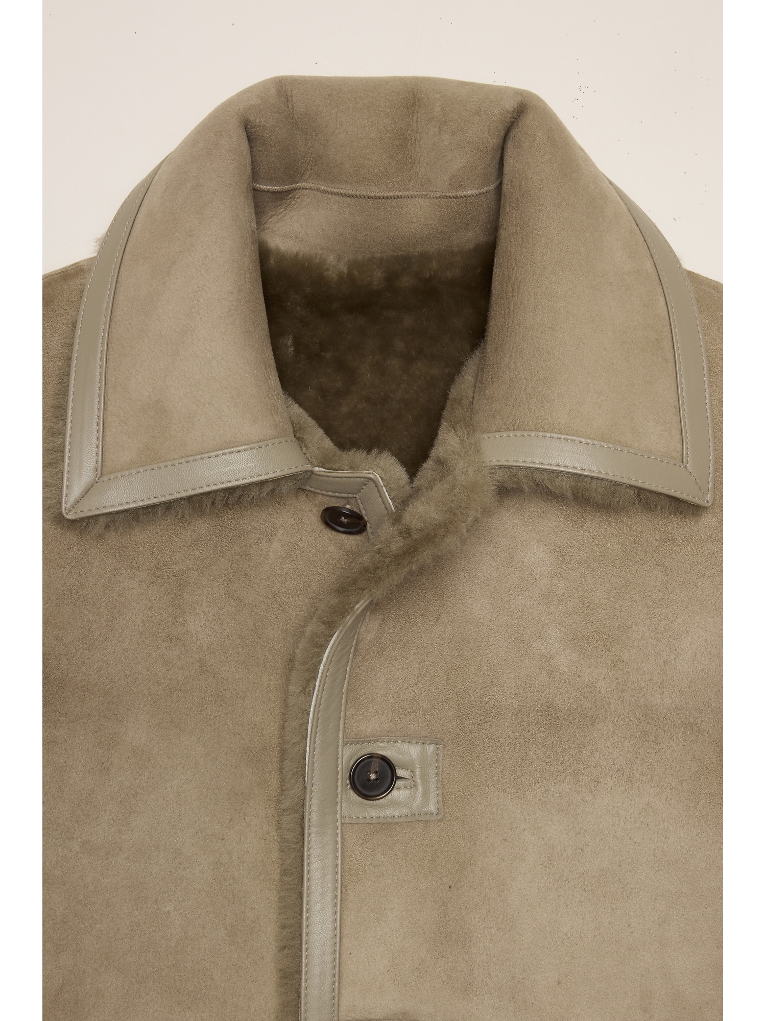 Reversible Shearling Car Coat