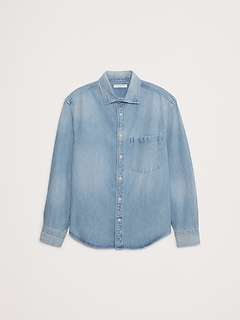 Relaxed-Fit Denim Shirt | Banana Republic