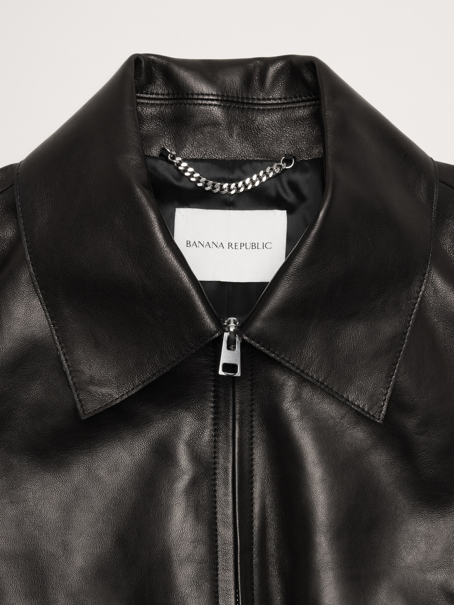 Minimalist Leather Jacket