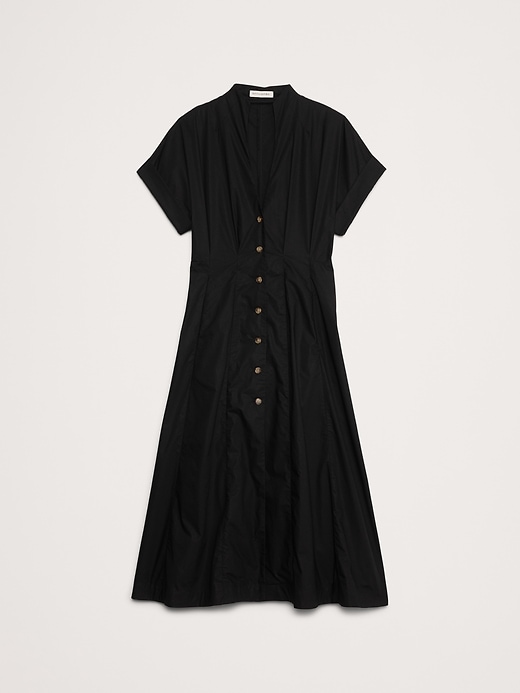 【関税&送料込】Patou Black Poplin Shirt Dress Patou Black Poplin Shirt Dress | italist