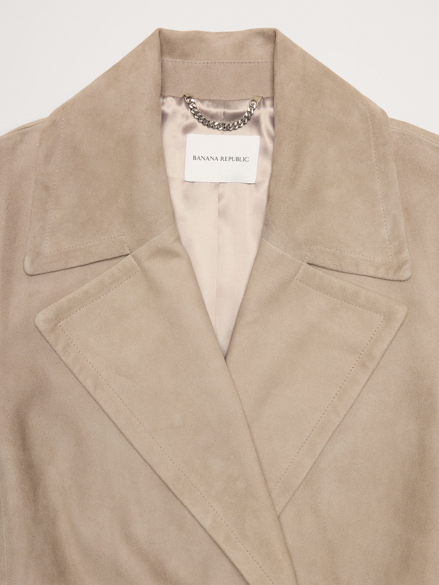 Suede Trench Coat