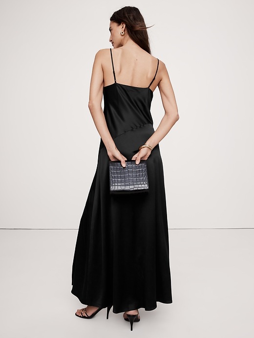 Bias-Cut Silk Maxi Dress | Banana Republic