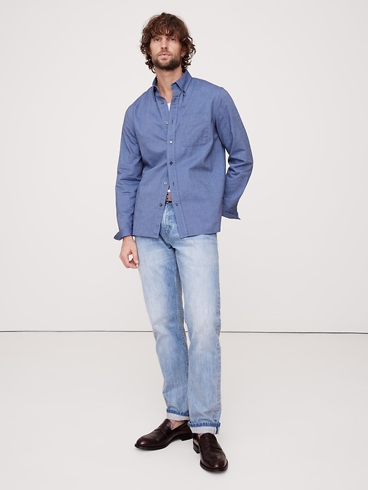 Standard-Fit Oxford Shirt | Banana Republic