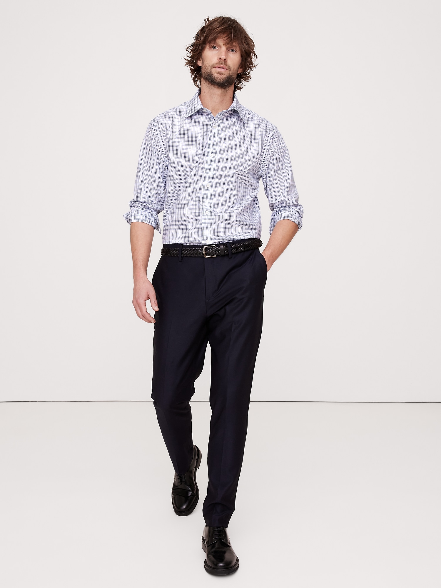 Standard-Fit Wrinkle-Resistant Dress Shirt