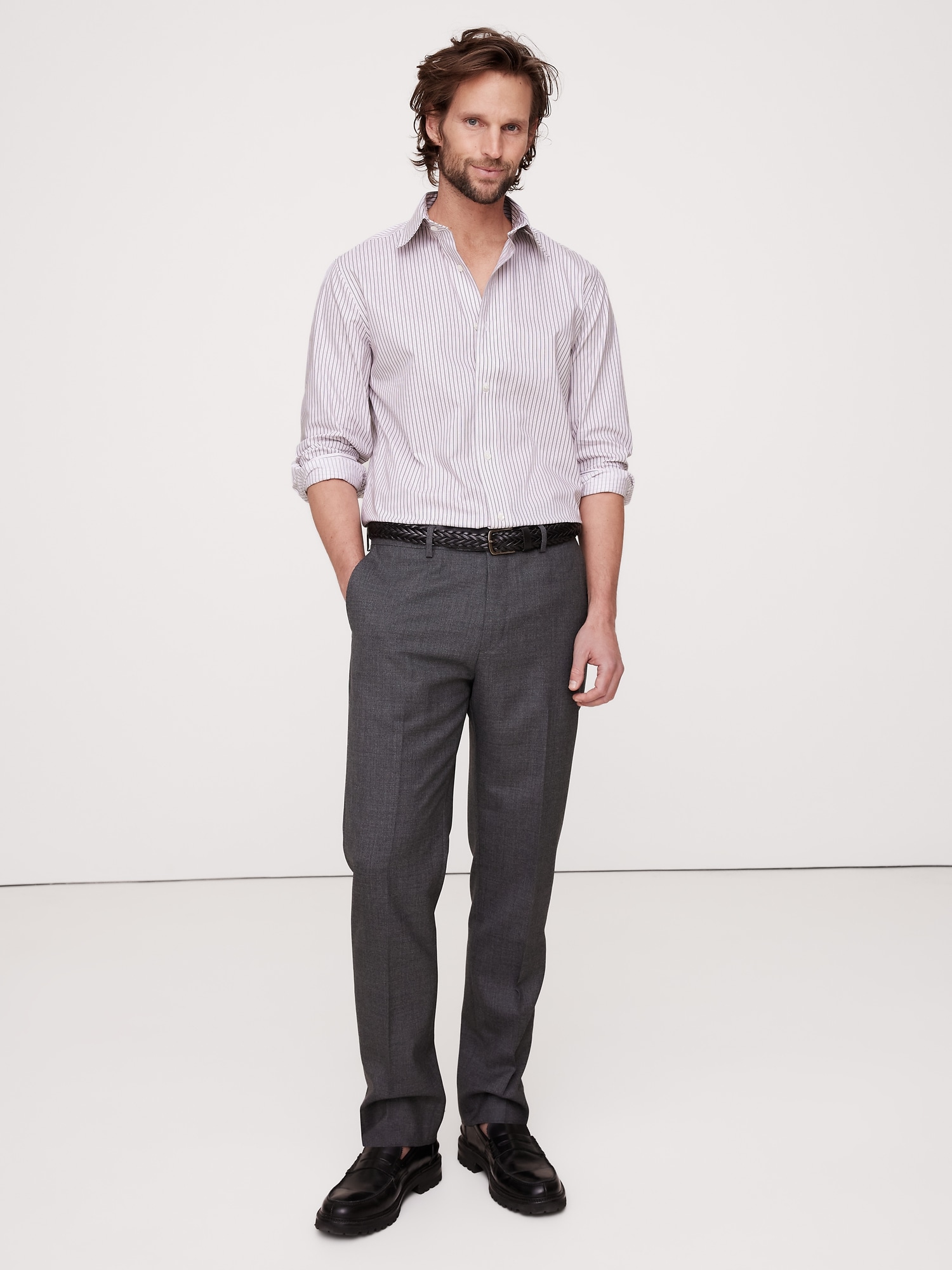 Standard-Fit Wrinkle-Resistant Dress Shirt