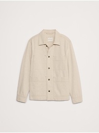Cotton-Hemp Denim Chore Coat