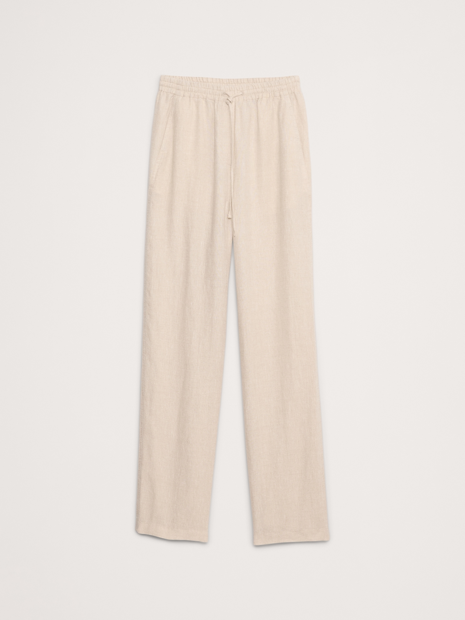 Linen Pull-On Ankle Pant