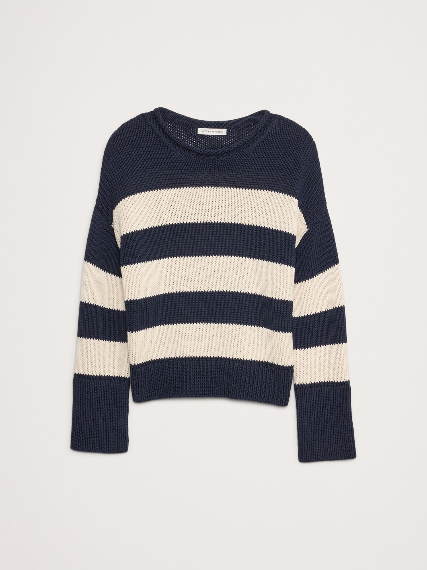 Oversized Cotton Roll-Neck Sweater