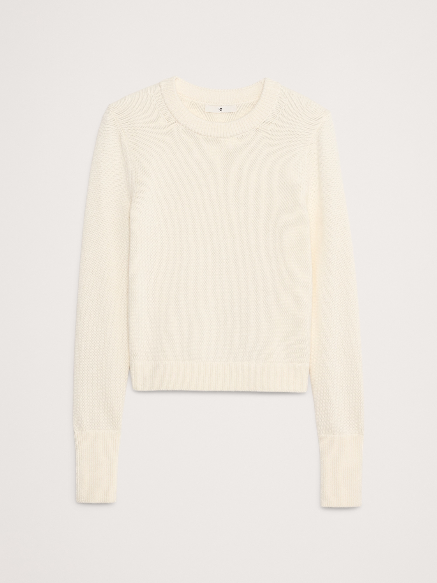 Cotton-Silk Crew-Neck Sweater