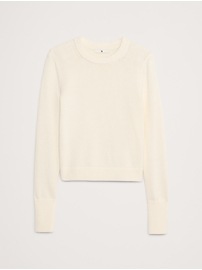Cotton-Silk Crew-Neck Sweater