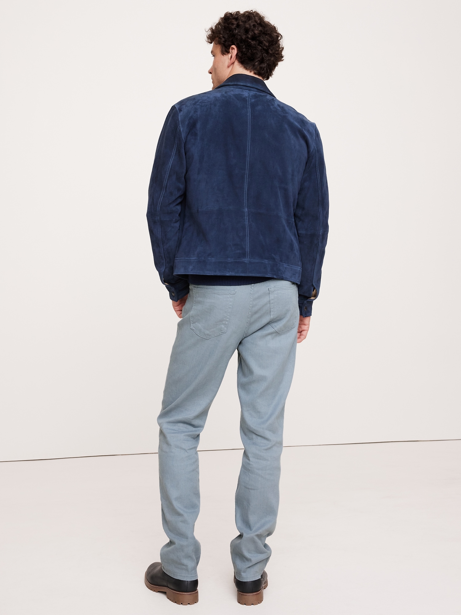 Straight Linen-Cotton Traveler Pant