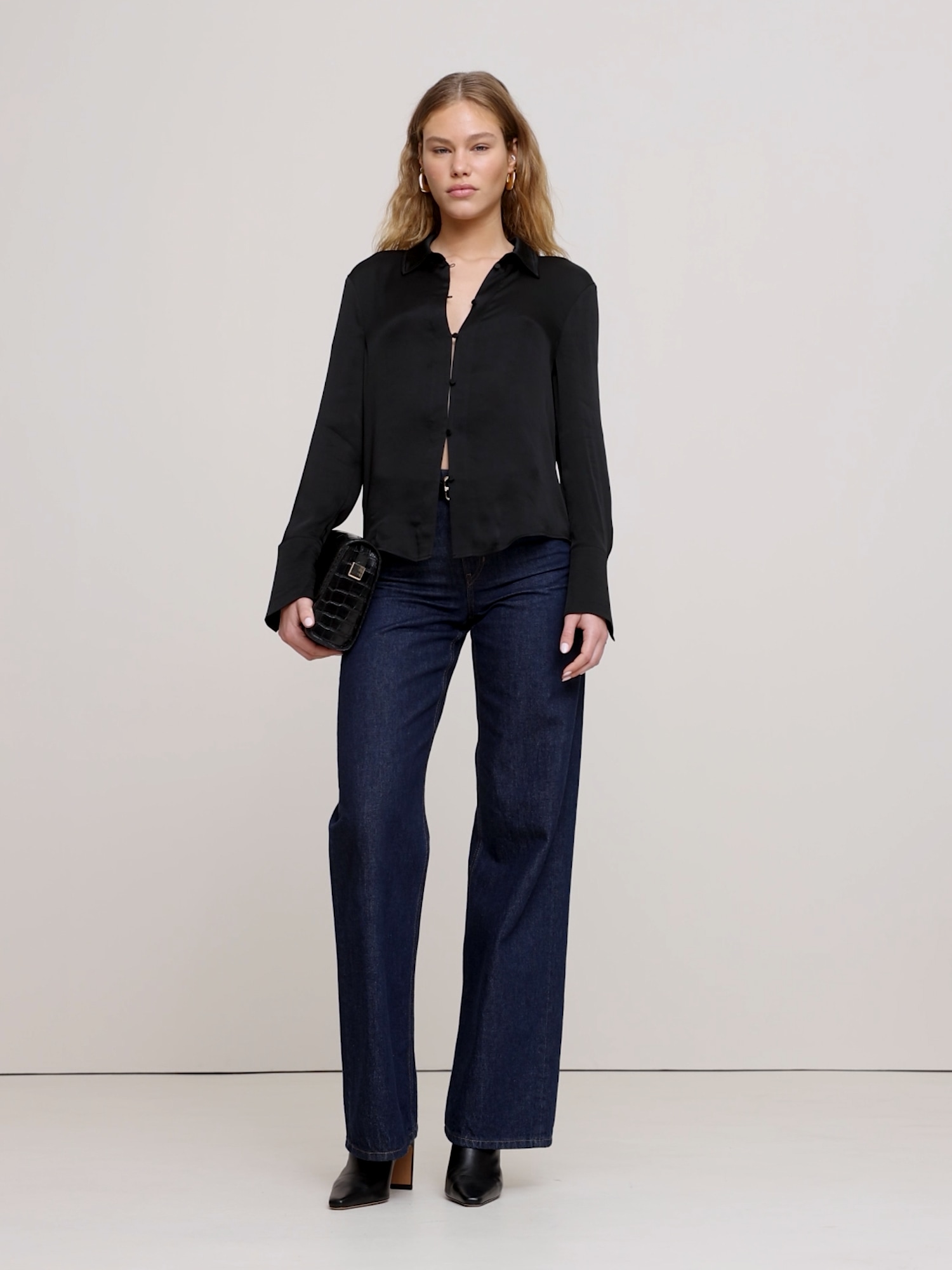 Image number 2 showing, Hammered Satin Shirt