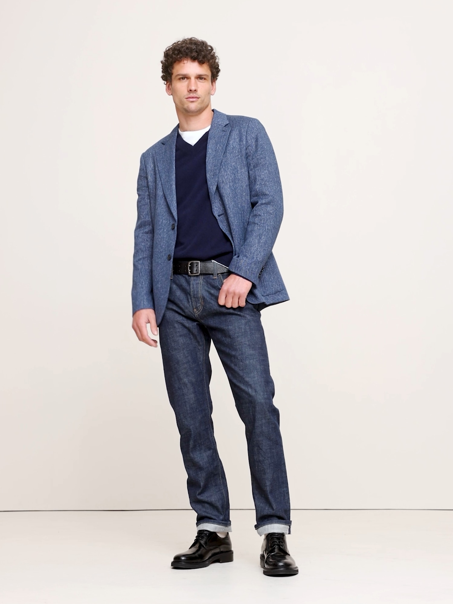 Image number 2 showing, Linen-Cotton Herringbone Sport Coat