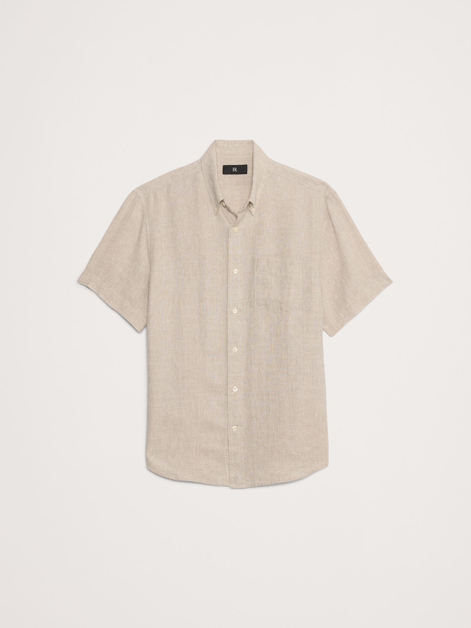 Standard-Fit Linen Short-Sleeve Shirt