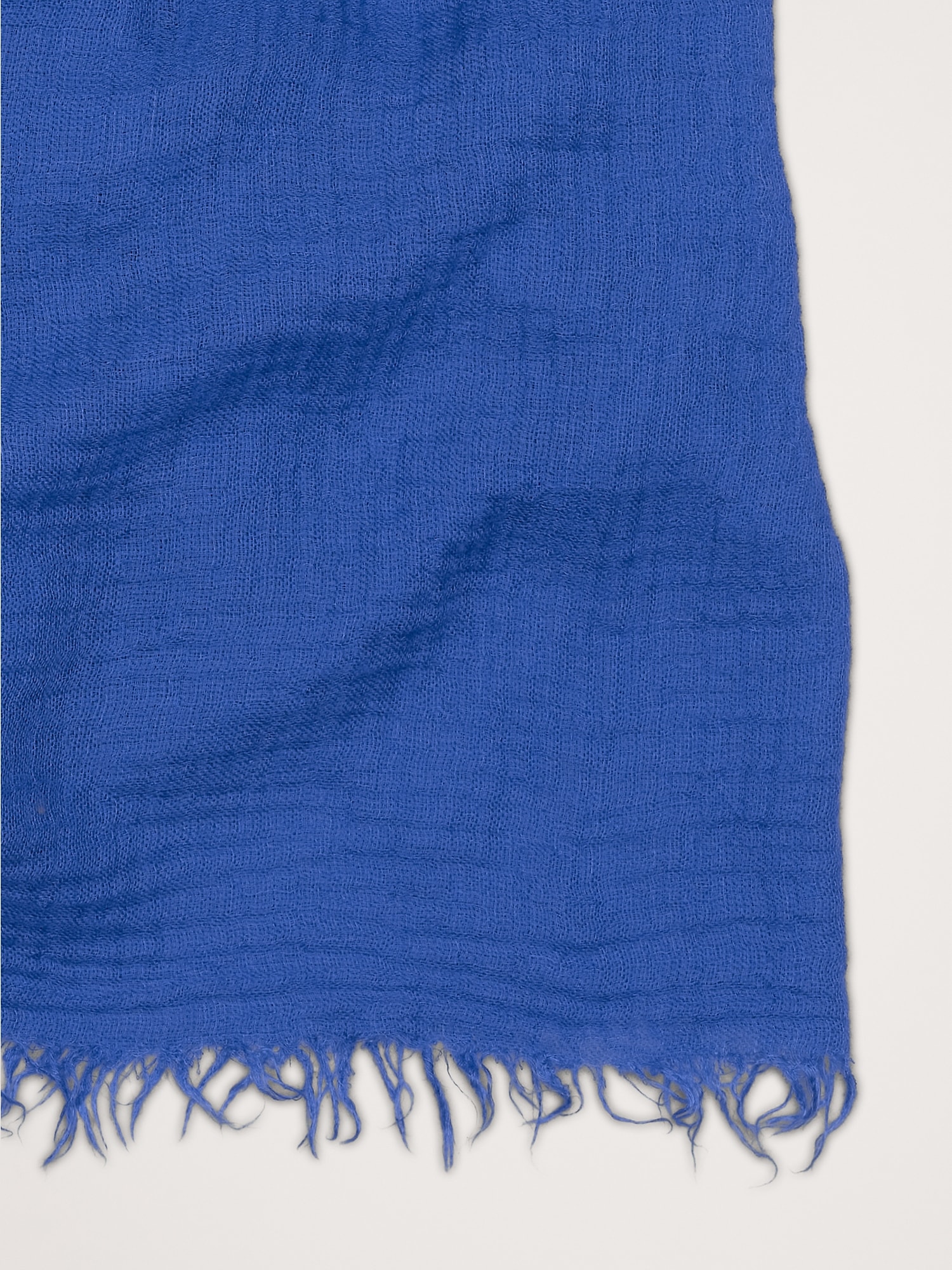 Gauze Scarf with Merino Wool