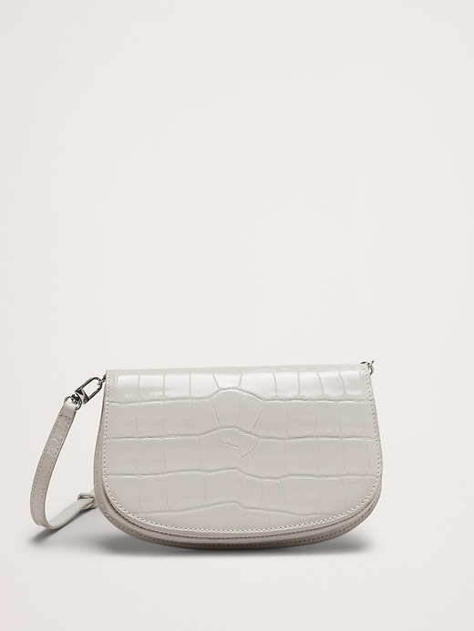 Embossed Leather Crossbody Bag Banana Republic