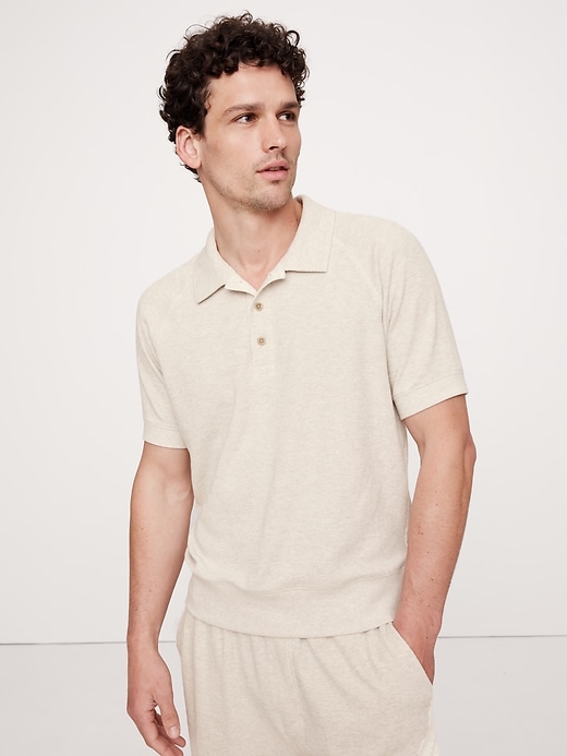 Waffle-Knit Polo | Banana Republic