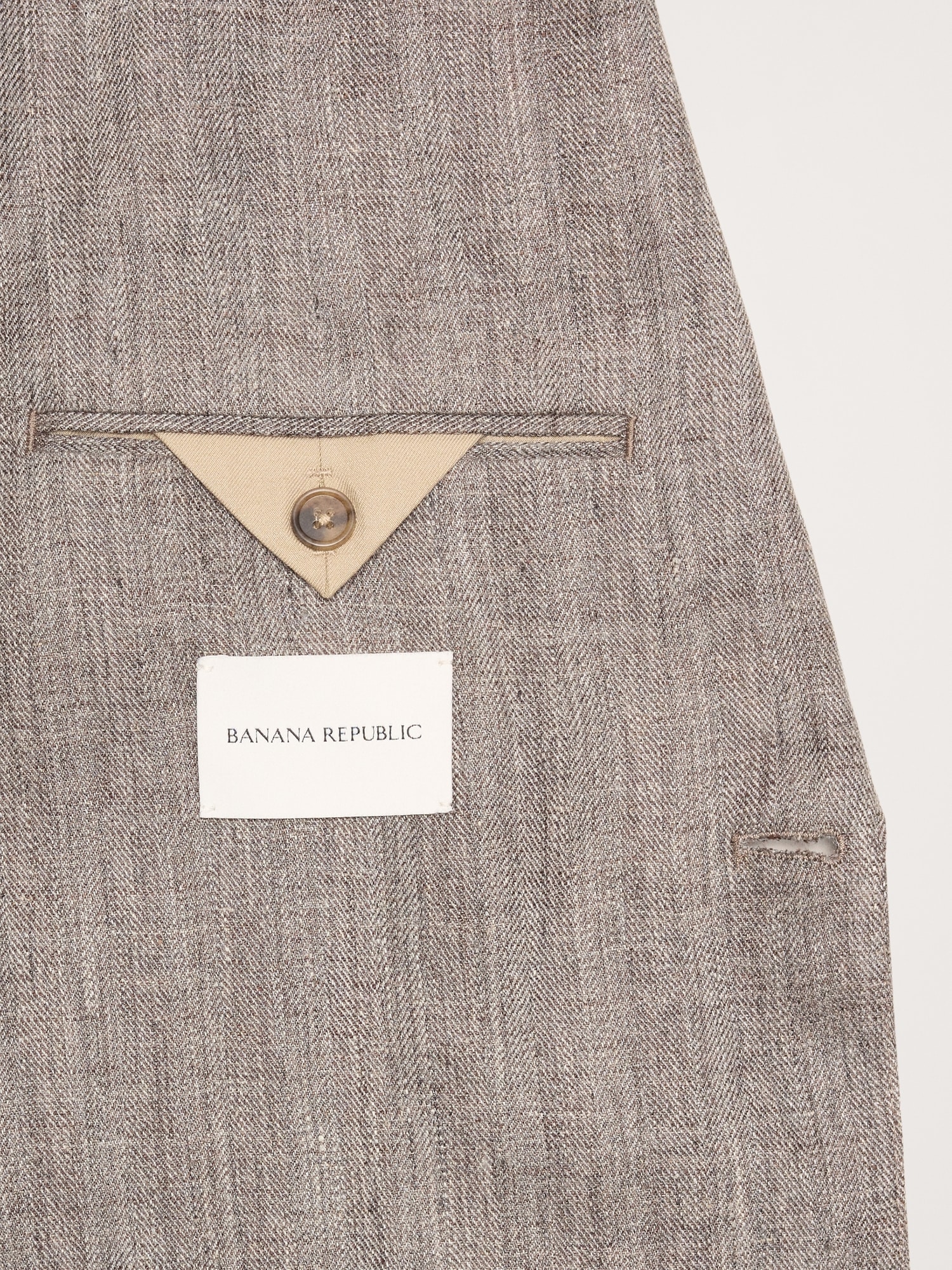 Herringbone Linen Suit Jacket