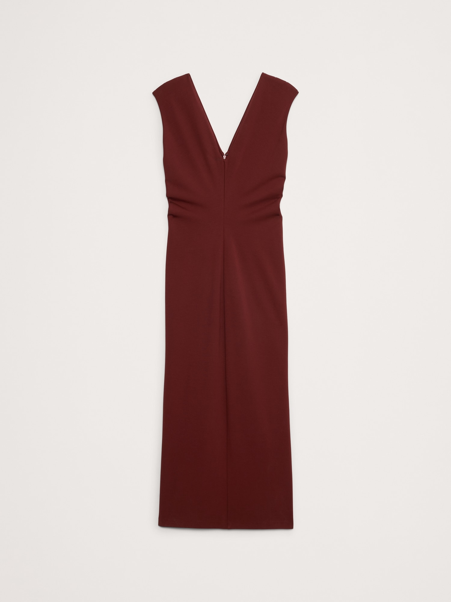 Lightweight Ponte Bias-Cut Maxi Dress