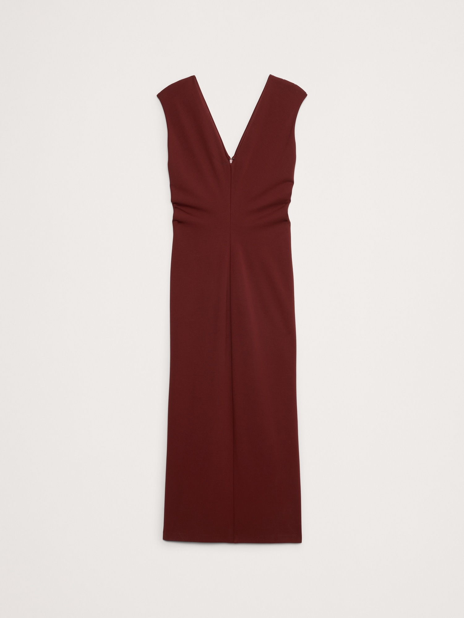 Lightweight Ponte Bias-Cut Maxi Dress