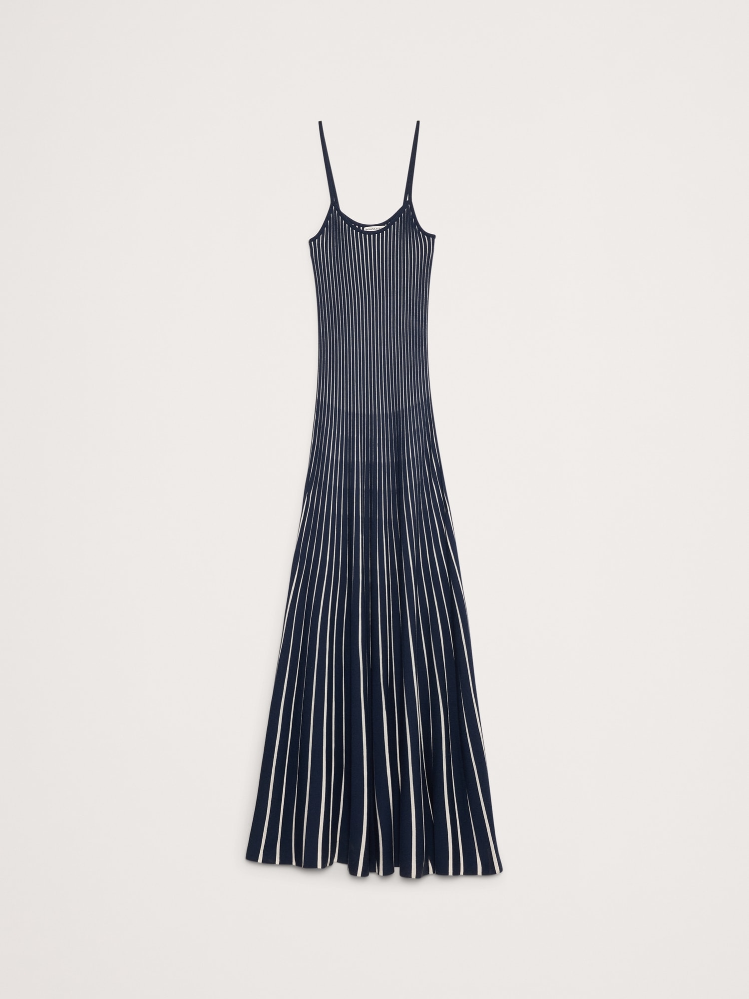 Sculpted Stripe Maxi Dress