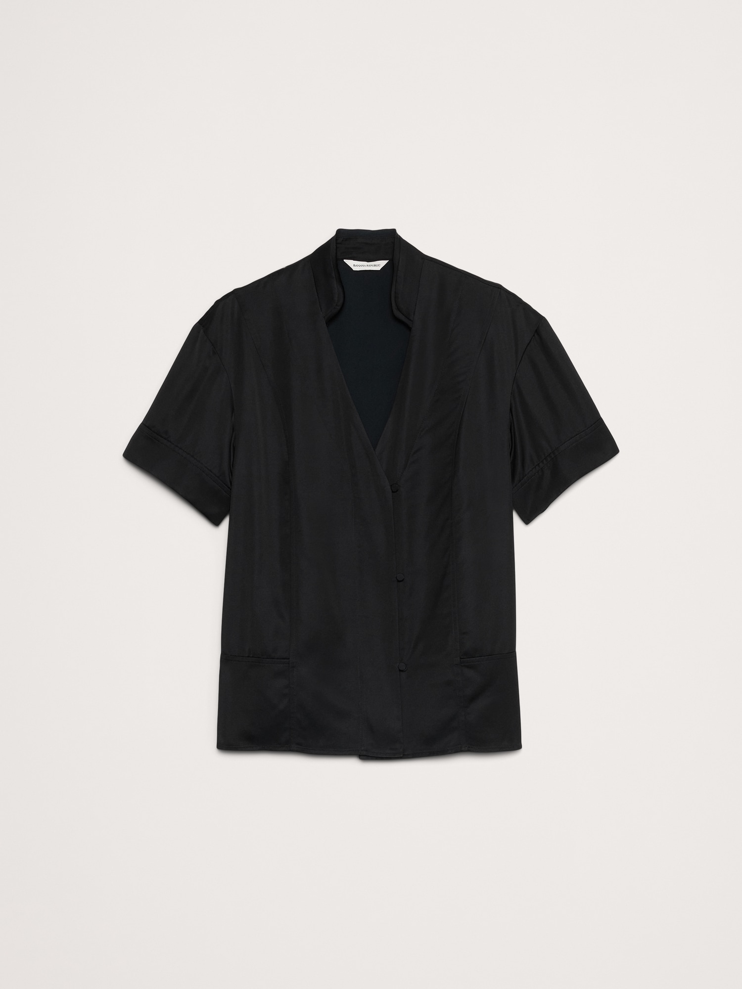 Satin Short-Sleeve Shirt