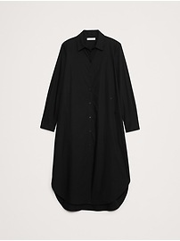 Cotton Poplin Asymmetrical Shirt Dress