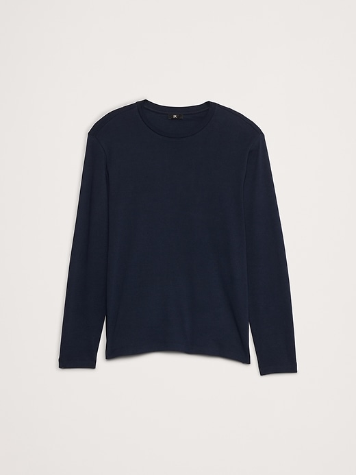 Luxury-Touch Long-Sleeve T-Shirt | Banana Republic