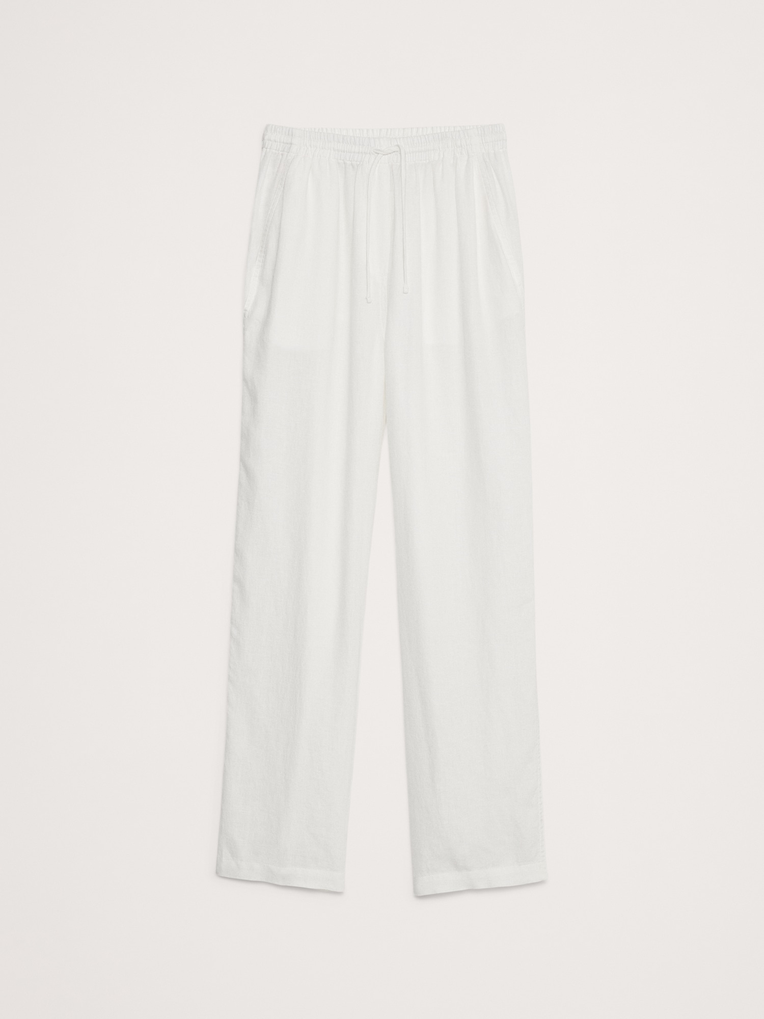 Linen Pull-On Ankle Pant