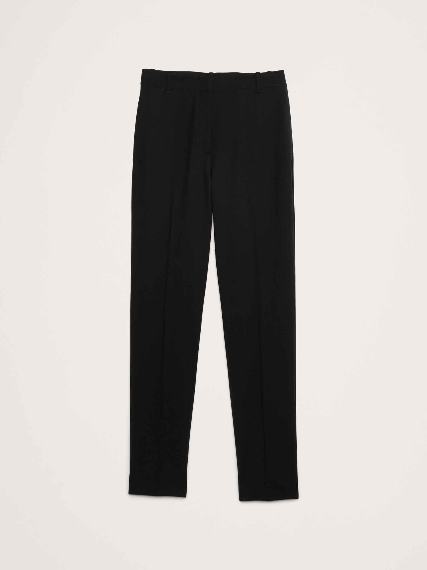 Женские брюки Banana Republic Ultra High-Rise Modern Slim Italian Lightweight Wool Ankle Pant, цвет: Чёрный — фото 4