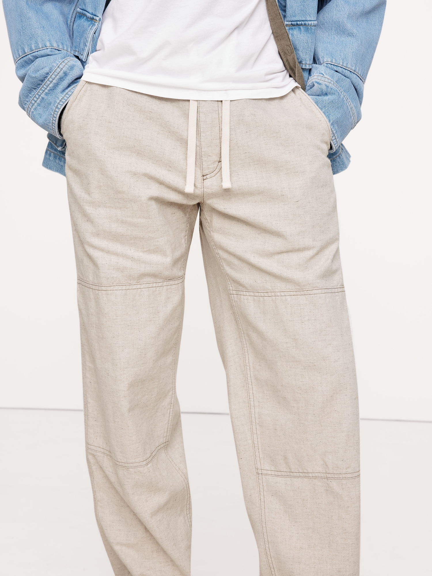 Relaxed Hemp-Cotton Pull-On Pant