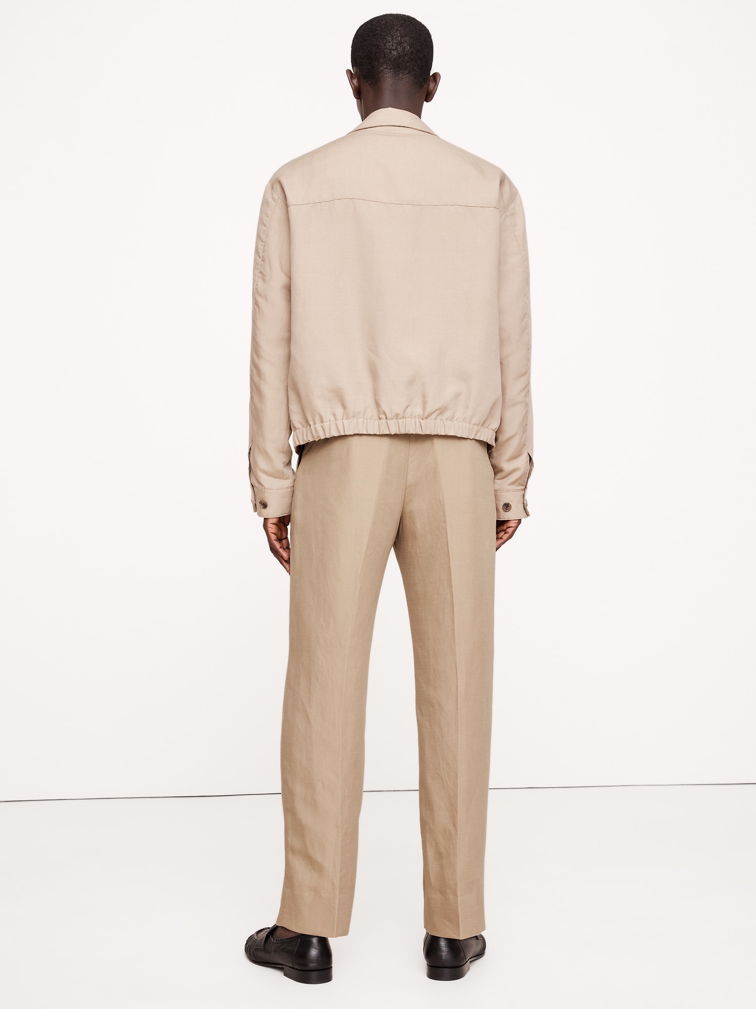 TENCEL™-Linen Pleated Cropped Pant