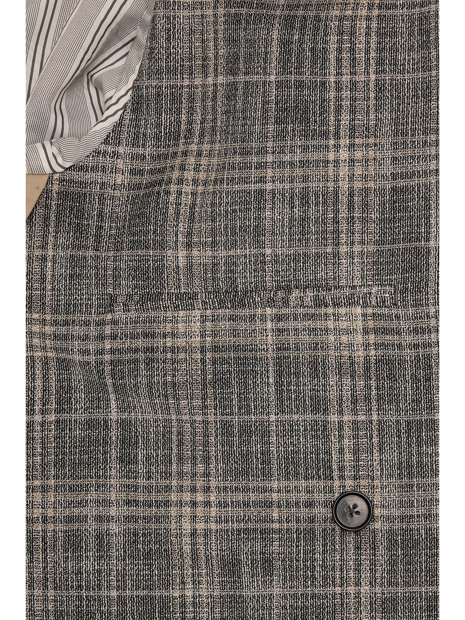 Plaid Double-Breasted Sport Coat