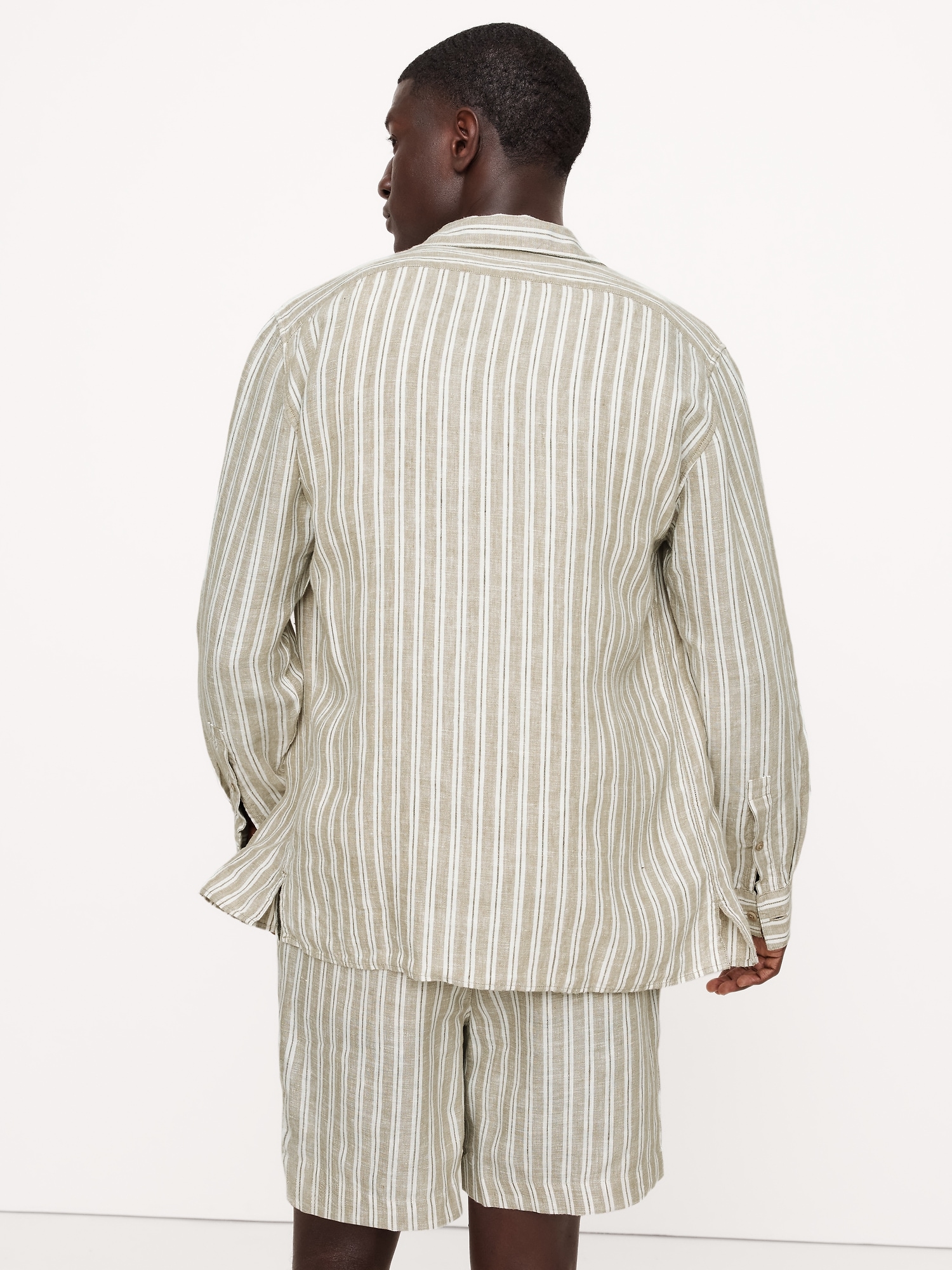 Standard-Fit Linen Resort Shirt