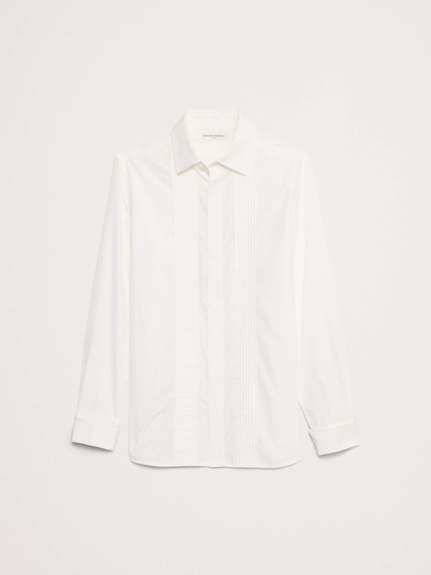 Slim Pleated Tuxedo Shirt