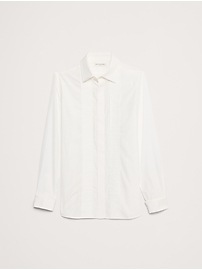 Slim Pleated Tuxedo Shirt