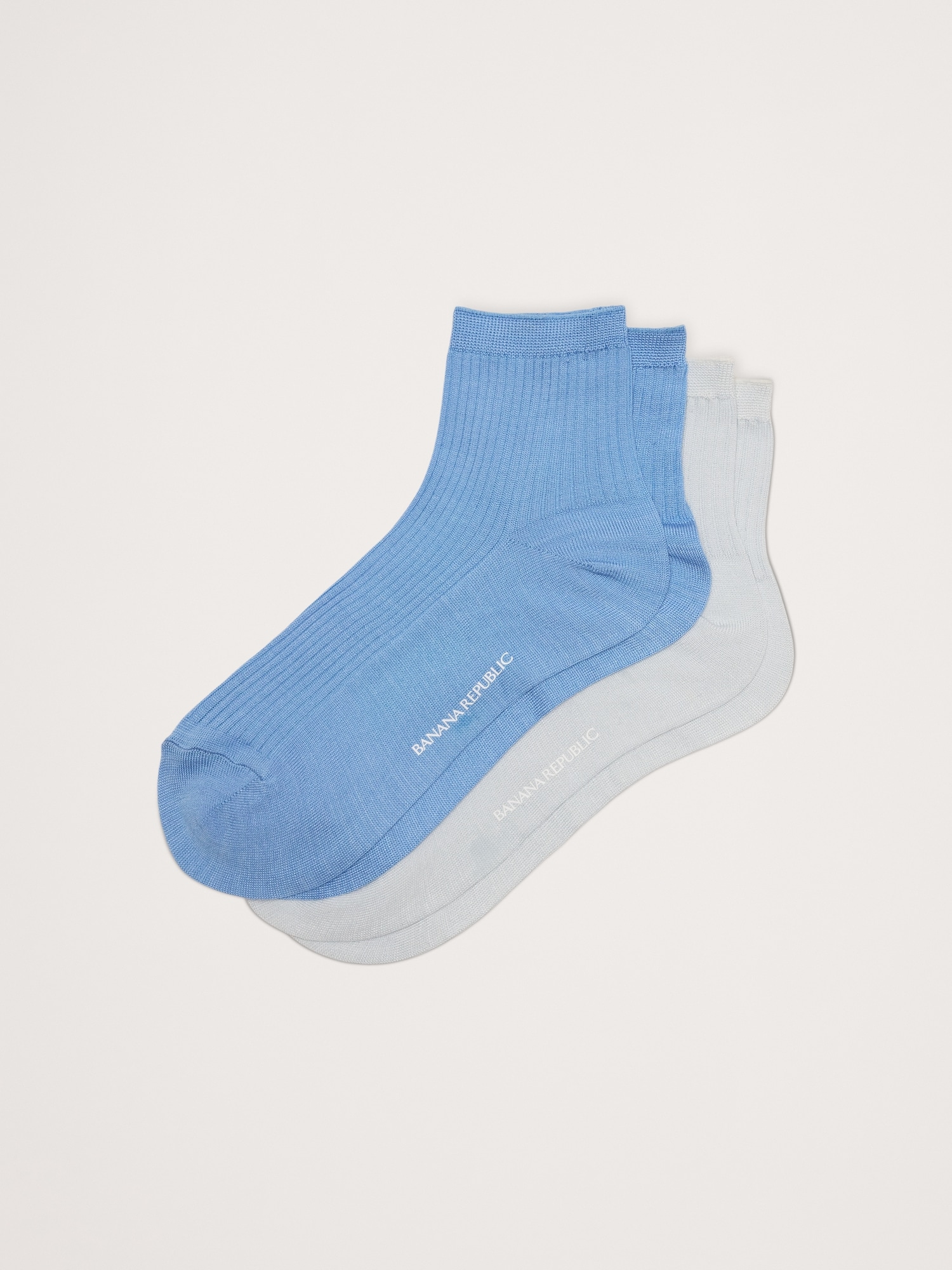 Silk-Blend Ankle Sock 2-Pack