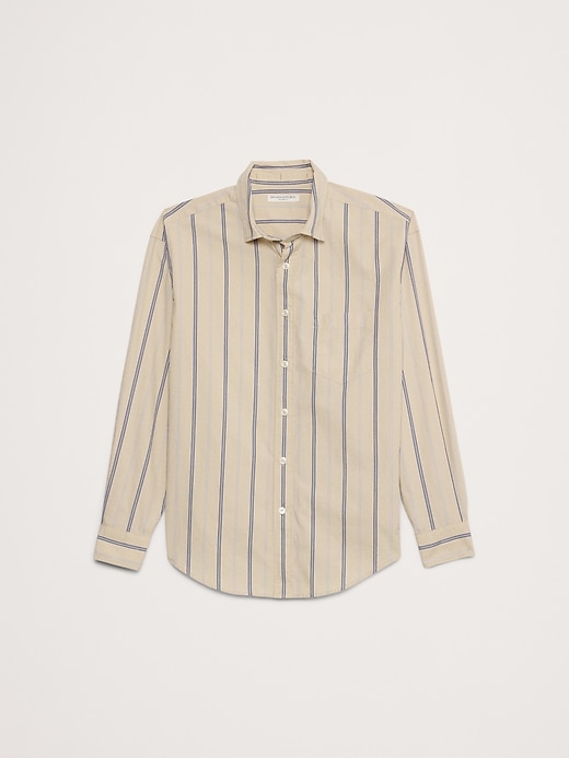 Relaxed-Fit Washed Cotton Poplin Shirt | Banana Republic