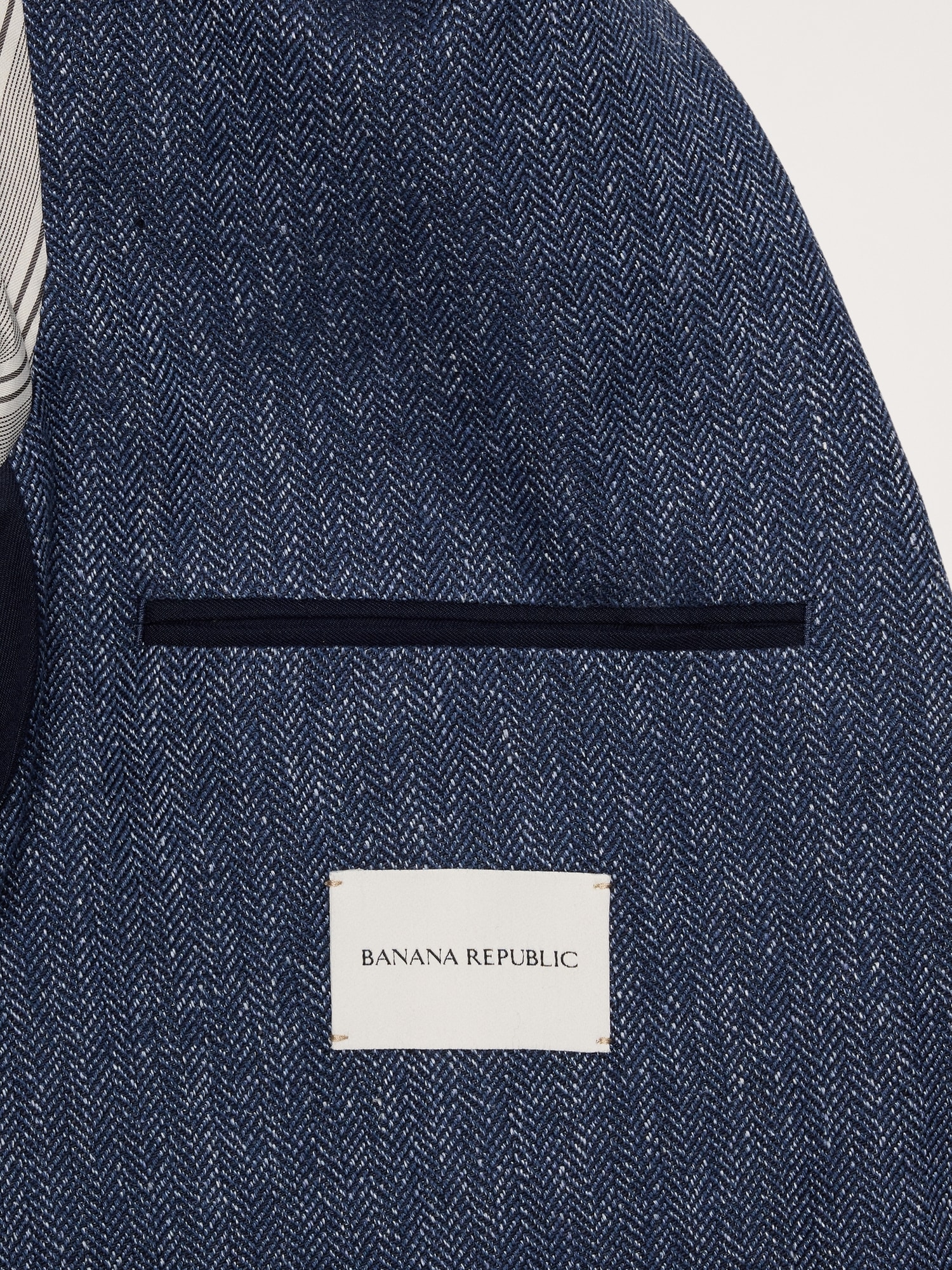 Linen-Cotton Herringbone Sport Coat