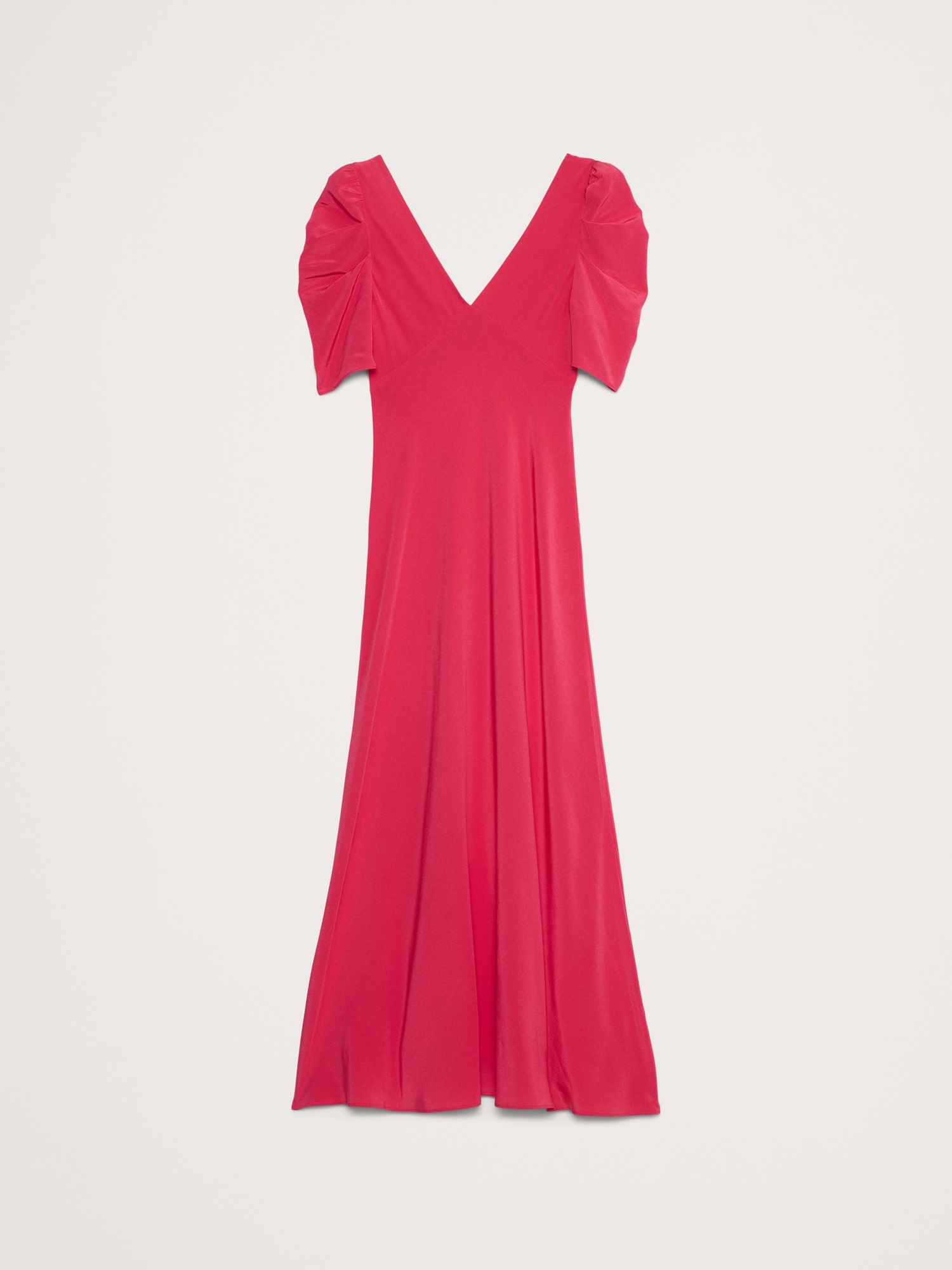 Silk Crepe Maxi Dress