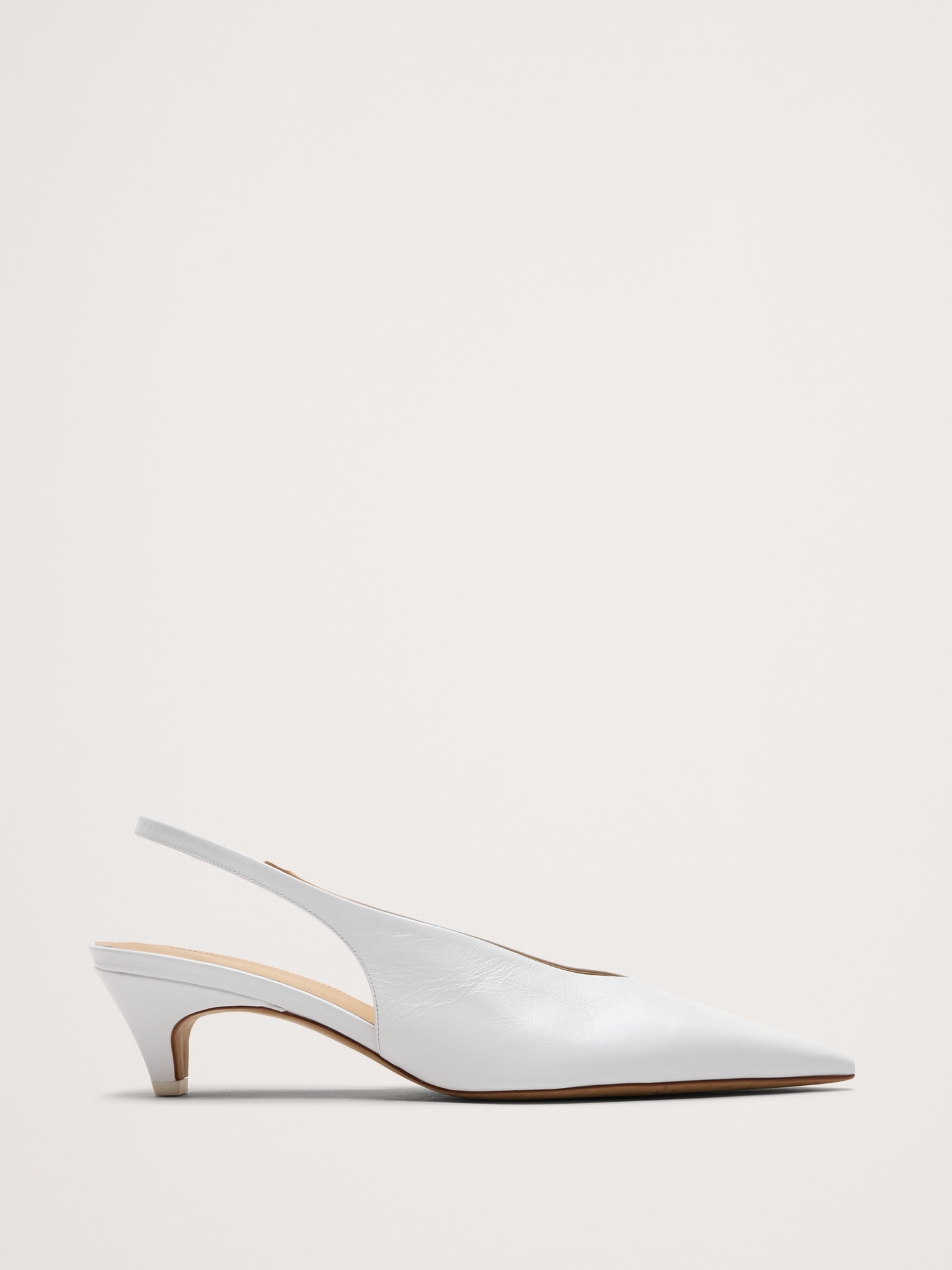 Italian Leather Slingback Pump